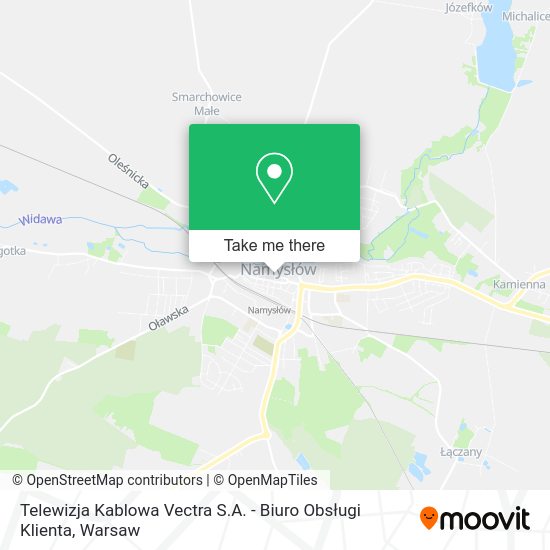 Telewizja Kablowa Vectra S.A. - Biuro Obsługi Klienta map