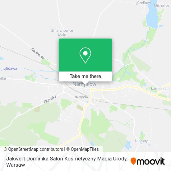 Jakwert Dominika Salon Kosmetyczny Magia Urody map