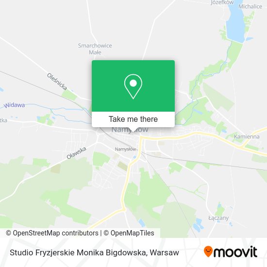 Studio Fryzjerskie Monika Bigdowska map