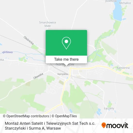 Montaż Anten Satelit i Telewizyjnych Sat Tech s.c. Starczyński i Surma A map