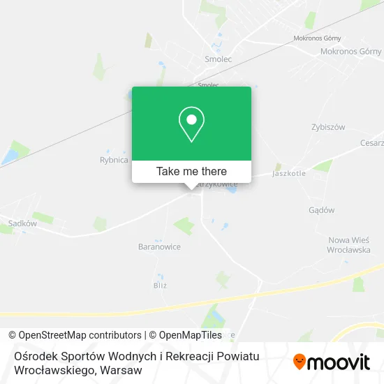 Карта Ośrodek Sportów Wodnych i Rekreacji Powiatu Wrocławskiego