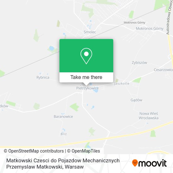 Matkowski Czesci do Pojazdow Mechanicznych Przemyslaw Matkowski map