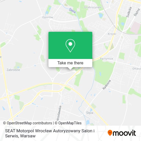 SEAT Motorpol Wrocław Autoryzowany Salon i Serwis map