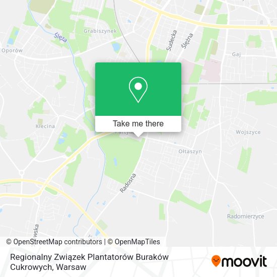 Regionalny Związek Plantatorów Buraków Cukrowych map