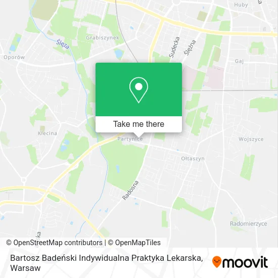 Карта Bartosz Badeński Indywidualna Praktyka Lekarska