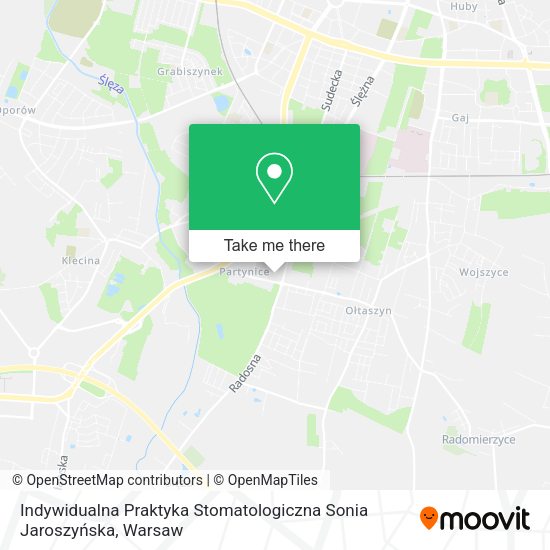 Indywidualna Praktyka Stomatologiczna Sonia Jaroszyńska map