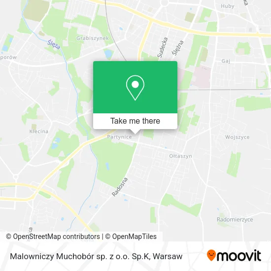 Карта Malowniczy Muchobór sp. z o.o. Sp.K