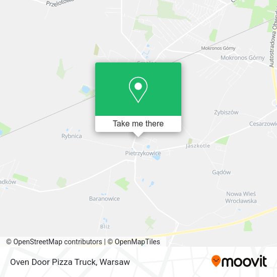 Oven Door Pizza Truck map