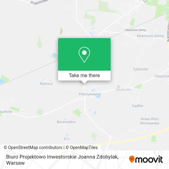 Biuro Projektowo Inwestorskie Joanna Zdobylak map