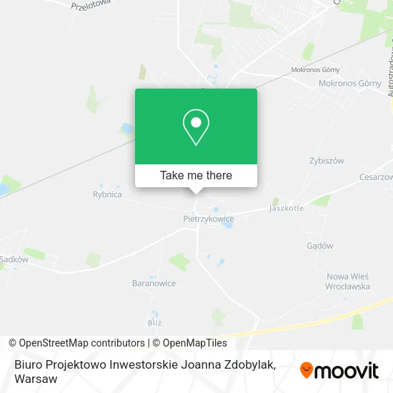 Карта Biuro Projektowo Inwestorskie Joanna Zdobylak