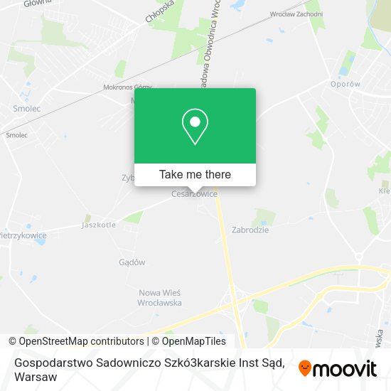 Gospodarstwo Sadowniczo Szkó3karskie Inst Sąd map