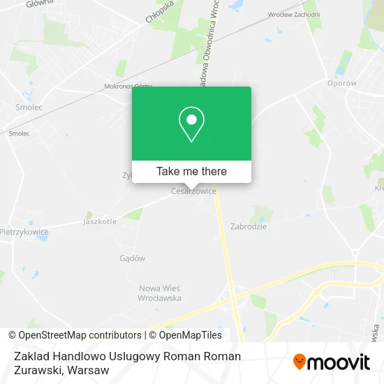 Карта Zaklad Handlowo Uslugowy Roman Roman Zurawski