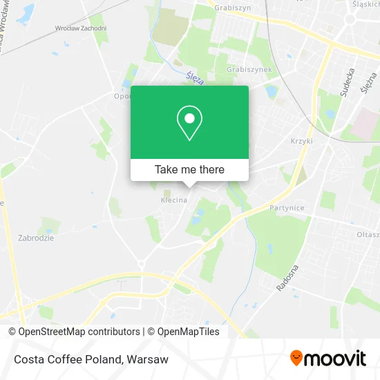 Карта Costa Coffee Poland