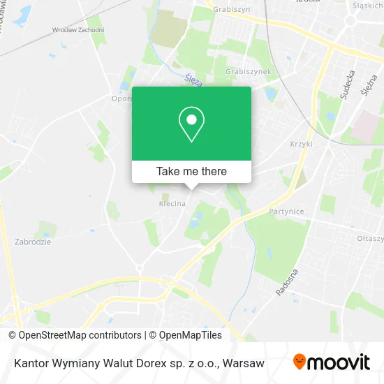 Карта Kantor Wymiany Walut Dorex sp. z o.o.