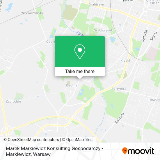 Marek Markiewicz Konsulting Gospodarczy - Markiewicz map