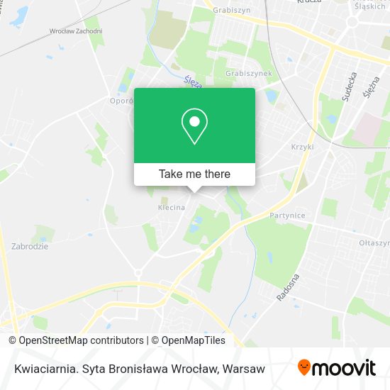 Kwiaciarnia. Syta Bronisława Wrocław map