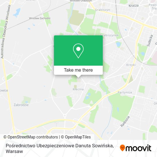 Pośrednictwo Ubezpieczeniowe Danuta Sowińska map