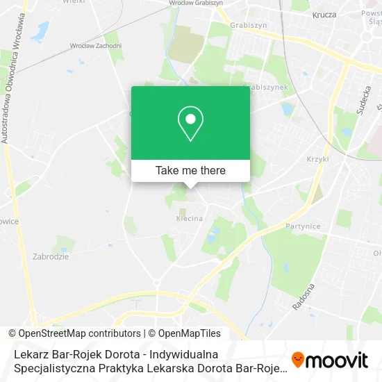 Карта Lekarz Bar-Rojek Dorota - Indywidualna Specjalistyczna Praktyka Lekarska Dorota Bar-Rojek