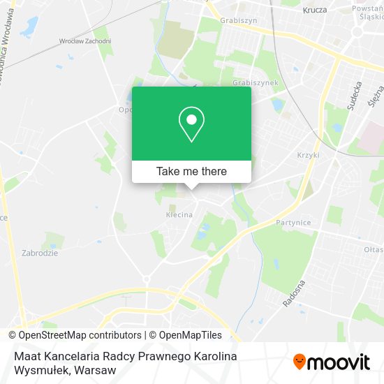 Maat Kancelaria Radcy Prawnego Karolina Wysmułek map