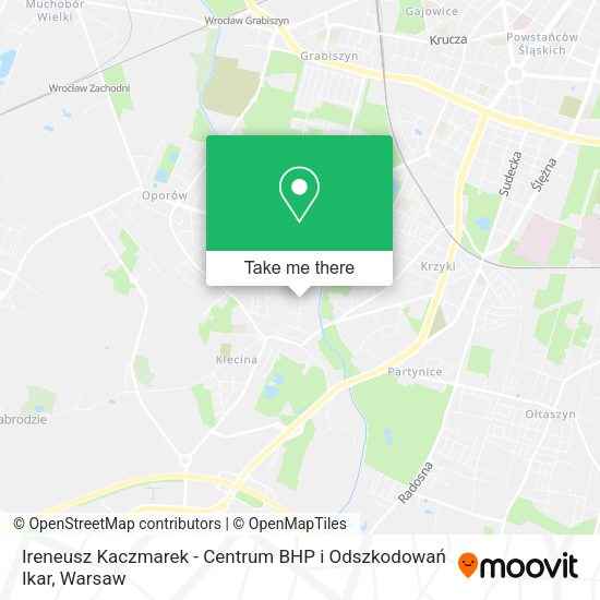 Ireneusz Kaczmarek - Centrum BHP i Odszkodowań Ikar map