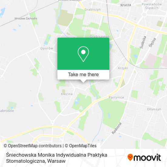 Śniechowska Monika Indywidualna Praktyka Stomatologiczna map