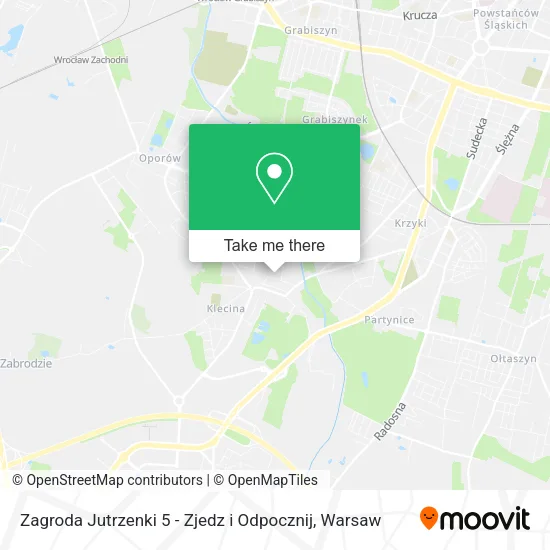 Карта Zagroda Jutrzenki 5 - Zjedz i Odpocznij