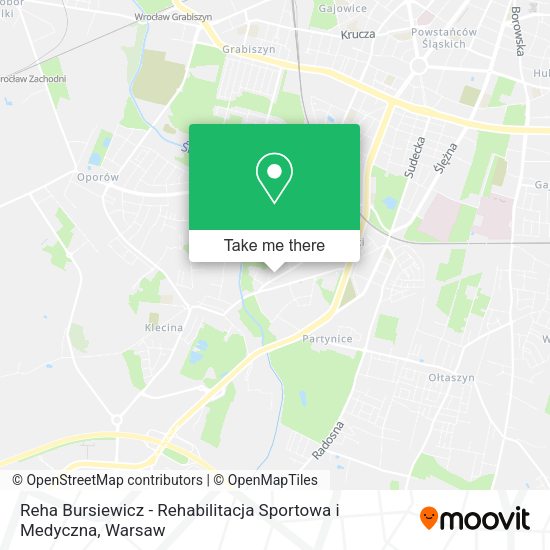 Reha Bursiewicz - Rehabilitacja Sportowa i Medyczna map