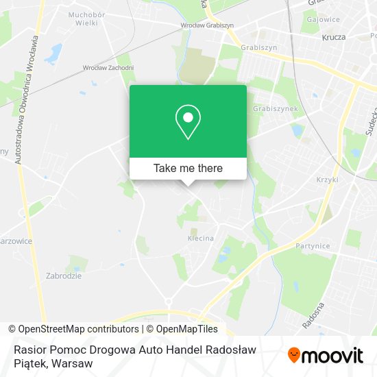 Rasior Pomoc Drogowa Auto Handel Radosław Piątek map