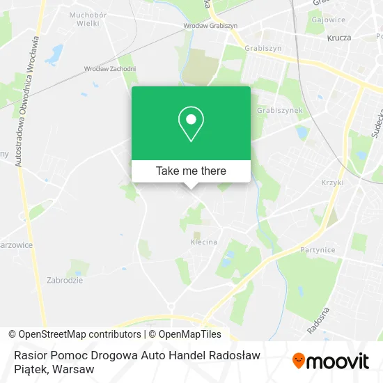 Карта Rasior Pomoc Drogowa Auto Handel Radosław Piątek