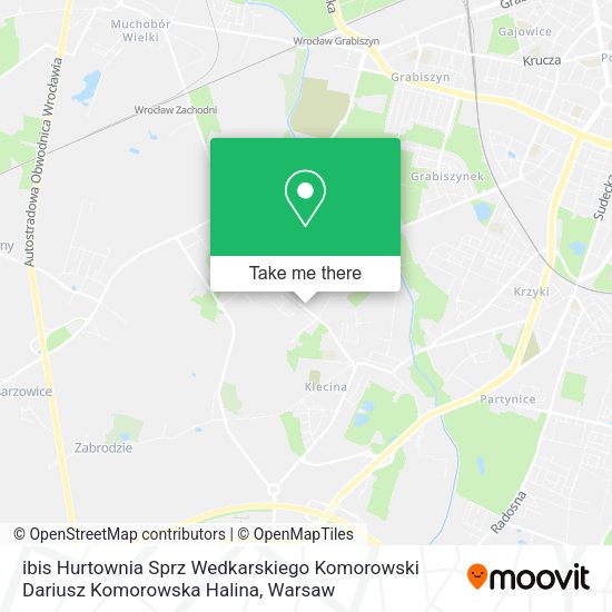 ibis Hurtownia Sprz Wedkarskiego Komorowski Dariusz Komorowska Halina map