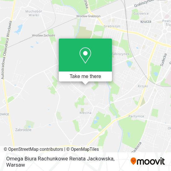 Omega Biura Rachunkowe Renata Jackowska map