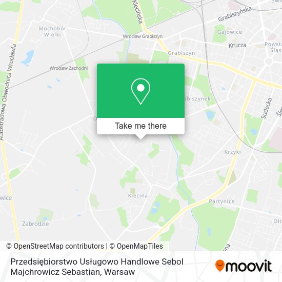 Przedsiębiorstwo Usługowo Handlowe Sebol Majchrowicz Sebastian map