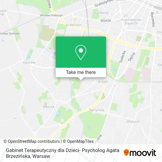 Gabinet Terapeutyczny dla Dzieci- Psycholog Agata Brzezińska map