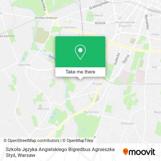 Szkoła Języka Angielskiego Bigredbus Agnieszka Styś map