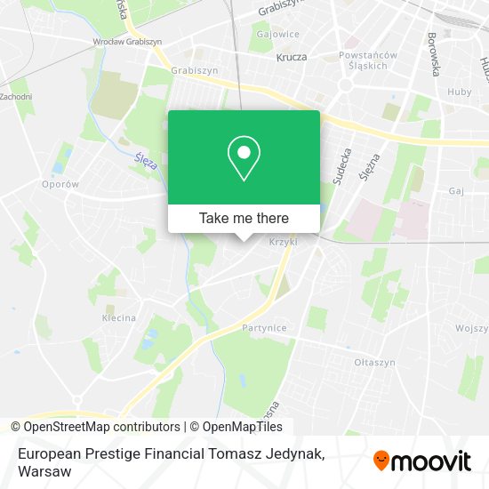 European Prestige Financial Tomasz Jedynak map