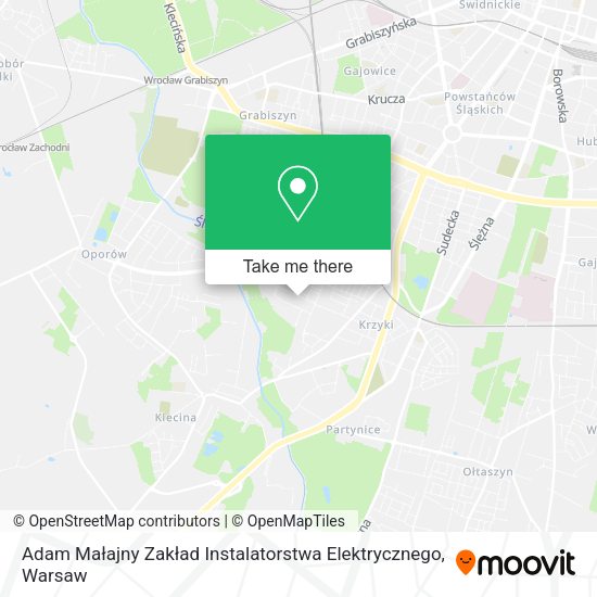 Adam Małajny Zakład Instalatorstwa Elektrycznego map