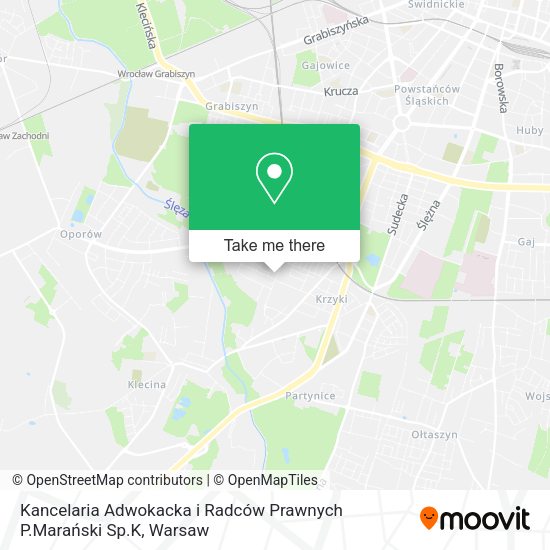 Kancelaria Adwokacka i Radców Prawnych P.Marański Sp.K map