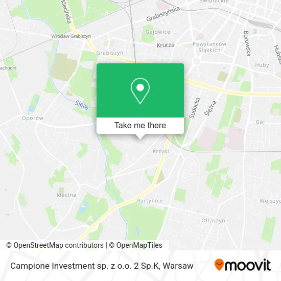 Карта Campione Investment sp. z o.o. 2 Sp.K