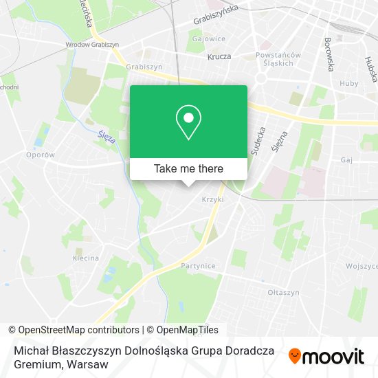 Michał Błaszczyszyn Dolnośląska Grupa Doradcza Gremium map