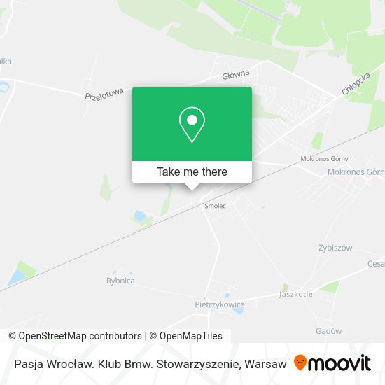 Pasja Wrocław. Klub Bmw. Stowarzyszenie map