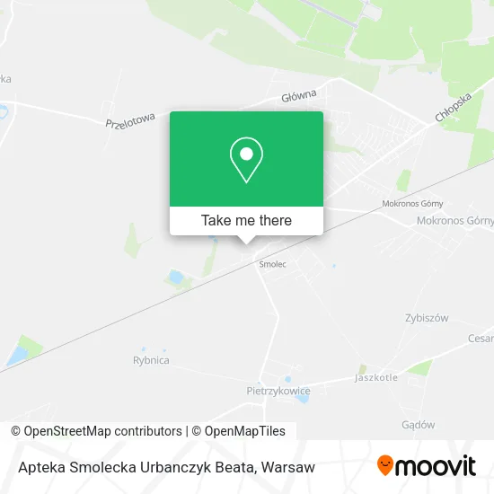 Карта Apteka Smolecka Urbanczyk Beata