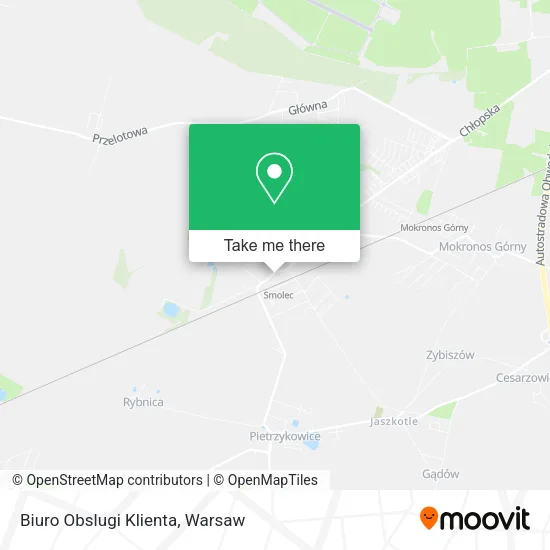 Карта Biuro Obslugi Klienta
