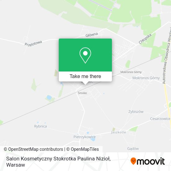 Salon Kosmetyczny Stokrotka Paulina Nizioł map