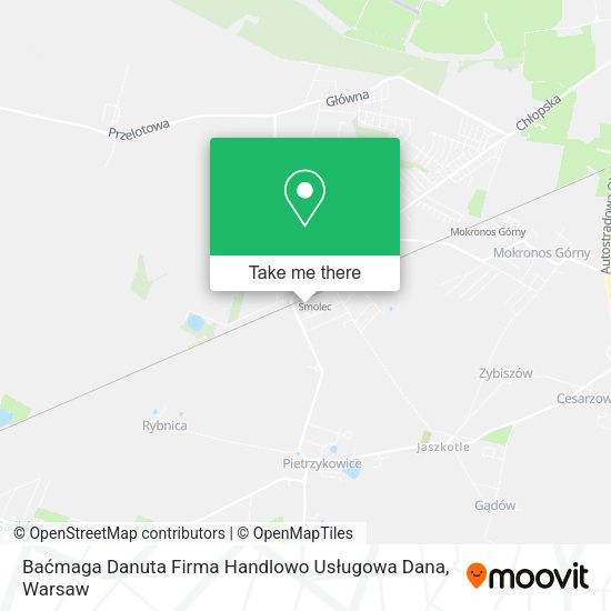 Baćmaga Danuta Firma Handlowo Usługowa Dana map