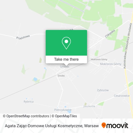 Agata Zając-Domowe Usługi Kosmetyczne map