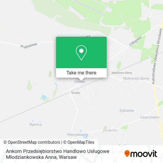 Ankom Przedsiębiorstwo Handlowo Usługowe Młodziankowska Anna map