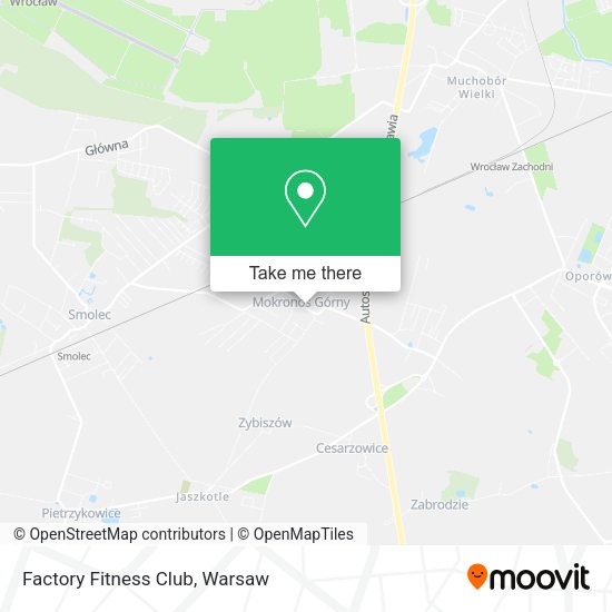 Factory Fitness Club map