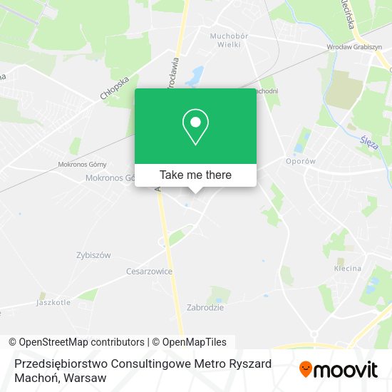 Przedsiębiorstwo Consultingowe Metro Ryszard Machoń map