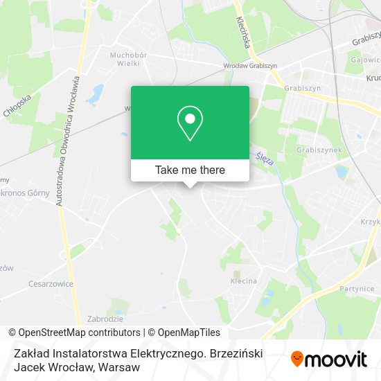 Zakład Instalatorstwa Elektrycznego. Brzeziński Jacek Wrocław map