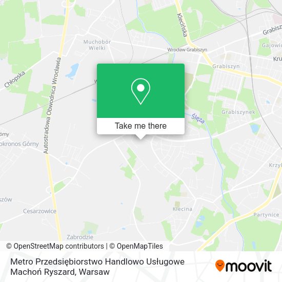 Metro Przedsiębiorstwo Handlowo Usługowe Machoń Ryszard map